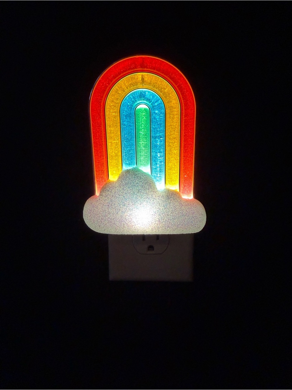 Bath & Body Works Rainbow Cloud Night Light in Red, Orange, Yellow, Green, Blue